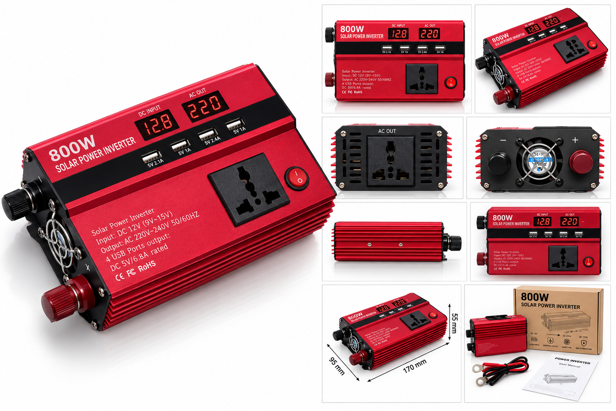 Invertor Auto 800W - 12V la 220V | STELARO